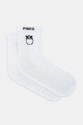 Pinko șosete culoarea alb, 106071 A302