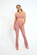 Banana Moon legginsy Wellflow damskie kolor różowy gładkie UNITY.WELLFLOW