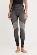 adidas by Stella McCartney legginsy do jogi damskie kolor czarny wzorzyste JW2002
