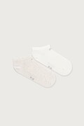 Calvin Klein skarpety damskie 3-pack beżowe 701234369