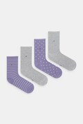Tommy Hilfiger șosete 4-pack culoarea violet, 701238220