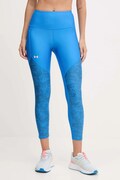 Under Armour legginsy treningowe damskie kolor niebieski wzorzyste 1386407