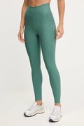 Casall legginsy treningowe damskie kolor zielony z nadrukiem 25054