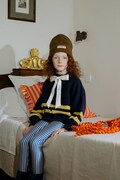 Tinycottons legginsy dziecięce STRIPES SHINY LEGGINGS kolor niebieski wzorzyste AW25-331