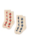 Παιδικές κάλτσες Konges Sløjd 2 PACK FINE JAQUARD SOCKS 2-pack χρώμα: μπεζ, KS103635