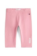 Tommy Hilfiger legginsy niemowlęce kolor różowy gładkie KN0KN02074