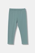 United Colors of Benetton legginsy dziecięce kolor turkusowy gładkie 3MT1GF01L