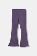 United Colors of Benetton legginsy dziecięce kolor fioletowy gładkie 32RICF06H