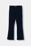 United Colors of Benetton legginsy dziecięce kolor granatowy gładkie 3DKECF037
