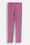 Coccodrillo legginsy dziecięce kolor fioletowy gładkie WINTER COSY GRIL KIDS
