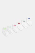 Дитячі шкарпетки adidas Originals 6-pack колір білий JW2939