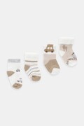 Mayoral Newborn șosete copii 4-pack culoarea maro, 9917