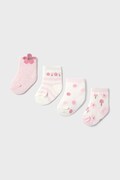 Дитячі шкарпетки Mayoral Newborn 4-pack колір рожевий 9921