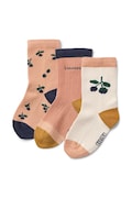 Liewood calzini per bambini Silas Socks 3-Pack pacco da 3 colore arancione LW20014