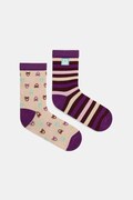 United Colors of Benetton șosete copii 2-pack culoarea violet, 6AO30704F