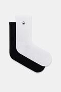 United Colors of Benetton skarpetki dziecięce 2-pack kolor czarny 6AO50702A