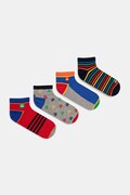 United Colors of Benetton skarpetki dziecięce 4-pack kolor czerwony 6AO50704G