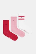 Κάλτσες Tommy Hilfiger 3-pack χρώμα: ροζ, 701236330