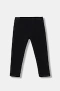 United Colors of Benetton legginsy dziecięce kolor czarny gładkie 3K1CGF019