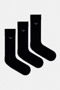 Emporio Armani Underwear skarpety z bawełną 3-pack czarne EM000554 AF14446
