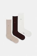 Calvin Klein skarpety męskie z bawełną 3-pack beżowe 701234208