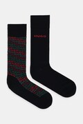Κάλτσες HUGO 2-pack χρώμα: μαύρο, 50546706