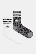 Κάλτσες adidas Originals Leo Crew S 2-pack χρώμα: άσπρο, JW8010