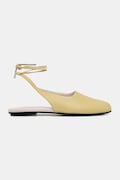 Кожени балеринки Calvin Klein BALLERINA SLING BACK LTH в жълто  HW0HW02655
