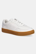 Δερμάτινα sneakers Tommy Hilfiger CASUAL CUPSOLE SNEAKER χρώμα: μπεζ, FW0FW08689