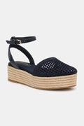 Еспадрилі Tommy Hilfiger KNIT MESH ESPADRILLE PLATFORM колір синій на платформі FW0FW08743