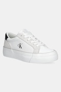 Calvin Klein Jeans sneakersy VULC FLATFORM MG NYLON MIX damskie kolor biały YW0YW01896