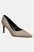 Δερμάτινες γόβες Calvin Klein ESS STILETTO 70 χρώμα: μπορντό, HW0HW02607