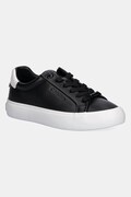 Шкіряні кросівки Calvin Klein LACE-UP SNEAKER LTH CK колір чорний HW0HW02673