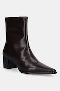 Vagabond Shoemakers cizme de piele GISELLE culoarea maro, cu toc drept, 5854-001-35