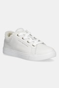 Шкіряні кросівки Tommy Hilfiger CASUAL CUPSOLE SNEAKER WL колір білий FW0FW08824
