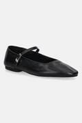Tommy Hilfiger baleriny skórzane SMOOTH LEATHER MARYJANE kolor czarny FW0FW09152