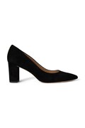 Lauren Ralph Lauren tocuri din piele întoarsă Lanette Blkh culoarea negru, cu toc drept, 802967743001