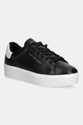 Tommy Hilfiger sneakersy skórzane CHIC PLATFORM CUPSOLE PATENT damskie kolor czarny FW0FW08681