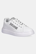 Just Cavalli sneakersy skórzane damskie kolor biały 79RA3SB3ZPB46003