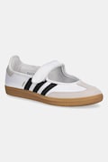 Kožené balerínky adidas Originals Samba Jane biela farba, JR1402