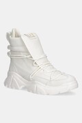 EA7 Emporio Armani buty damskie kolor beżowy na platformie AF18611.7X000335