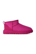 Μπότες χιονιού σουέτ UGG Classic Ultra Mini χρώμα: ροζ, 1116109.DNY