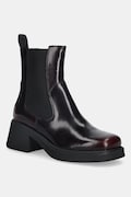 Кожени боти челси Vagabond Shoemakers DORAH в бордо с дебел ток 5642-004-54
