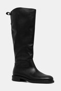 Vagabond Shoemakers kozaki skórzane FREYA damskie kolor czarny na płaskim obcasie 6006-001-20