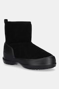 Moon Boot śniegowce zamszowe MB MEZZALUNA MID BOOT kolor czarny 80D2500060 N001