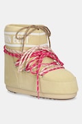 Moon Boot stivali da neve MB ICON LOW SUEDE LACES colore giallo 80D1409670 B021