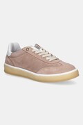 Twinset sneakersy zamszowe damskie kolor różowy 252TCP026