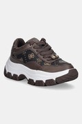 Guess sneakersy BERRETT2 damskie kolor brązowy FLFBRT PEL12