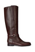 Шкіряні чоботи Lauren Ralph Lauren Brooke Tll 2 колір коричневий на плоскому ходу 802974383002