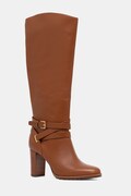 Lauren Ralph Lauren kozaki skórzane Cllns Tl Hl damskie kolor brązowy na słupku 802974386001